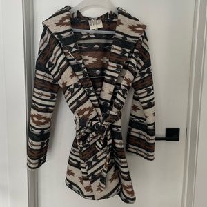 BB Dakota hooded wrap jacket